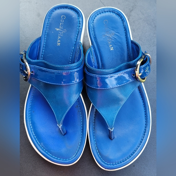 Cole Haan vintage Nike Air Sandals Wmns 6 Blue - Picture 2 of 10
